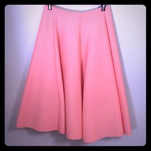 Salmon color flowing skirt